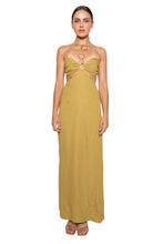 Load image into Gallery viewer, Resort Vacation Cutout Ring Halter Maxi Dress
