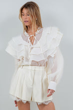 Load image into Gallery viewer, Ruffled Organza Blouse
