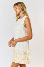 Load image into Gallery viewer, Ivory Tweed Short Dress
