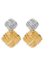 Load image into Gallery viewer, Gold &amp; Silver Dangle Earrings
