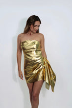 Load image into Gallery viewer, Gold Metallic Dress
