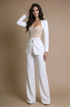 Load image into Gallery viewer, Oriana Pant Suit Set- White
