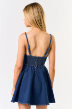 Load image into Gallery viewer, Flare Denim Mini Dress
