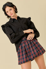 Load image into Gallery viewer, LS Sequin Flowers + Ruffles Blouse
