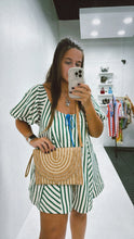 Load image into Gallery viewer, Two Tone Straw Clutch &amp; Crossbody
