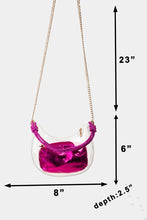 Load image into Gallery viewer, Clear See-Baguette Bag
