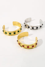 Load image into Gallery viewer, Gemstone Cuff Bracelet
