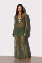 Load image into Gallery viewer, Olive Three-Piece Lace Skirt Set
