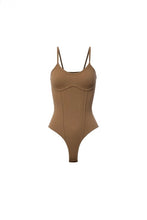 Load image into Gallery viewer, Corset Camel Bodysuit
