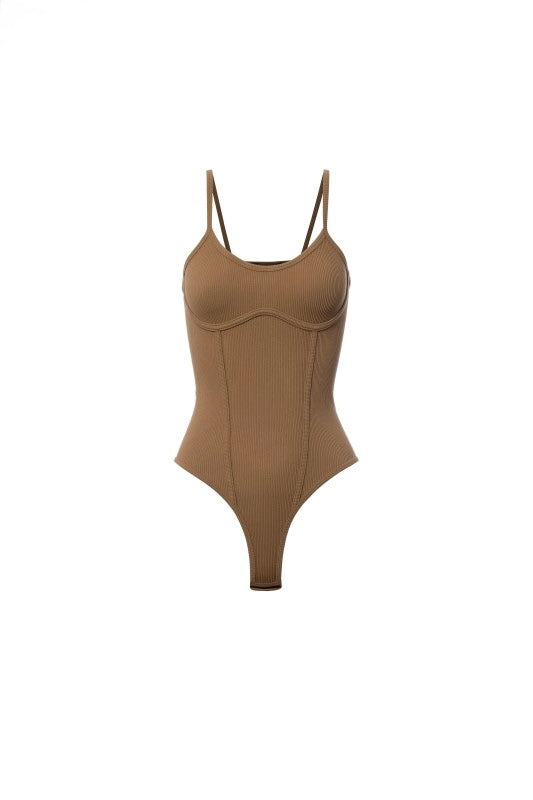 Corset Camel Bodysuit