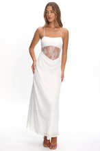 Load image into Gallery viewer, Gaia White Lace Waist Panel Dress
