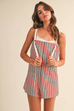Load image into Gallery viewer, The Americana Overalls Playsuit
