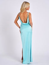 Load image into Gallery viewer, Tiffany Blue Backless Gown
