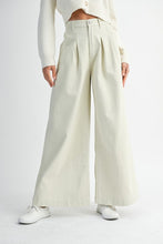 Load image into Gallery viewer, Wide Leg Denim Pants - Ecru
