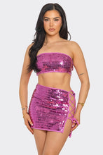 Load image into Gallery viewer, Lentejuela Ibiza Magenta Set

