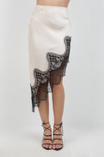 Load image into Gallery viewer, Champagne Lace Satin Skirt
