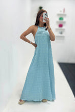 Load image into Gallery viewer, Open Back Maxi Dress- Light Blue
