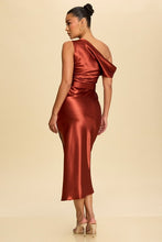 Load image into Gallery viewer, Nichola Belted Midi Dress- Rust
