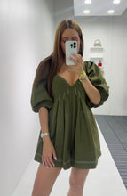 Load image into Gallery viewer, Agatha Olive Romper
