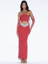 Load image into Gallery viewer, Kamala Rhinestones Skirt Set
