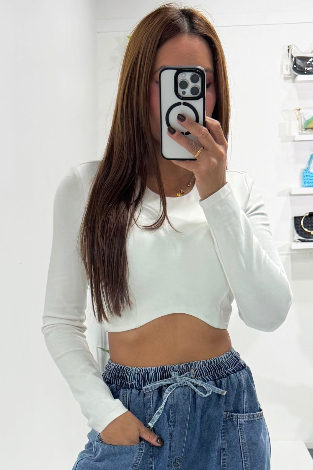LS Tie Back White top