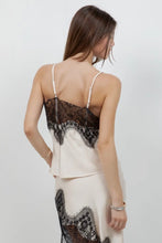 Load image into Gallery viewer, Champagne Lace Satin Top
