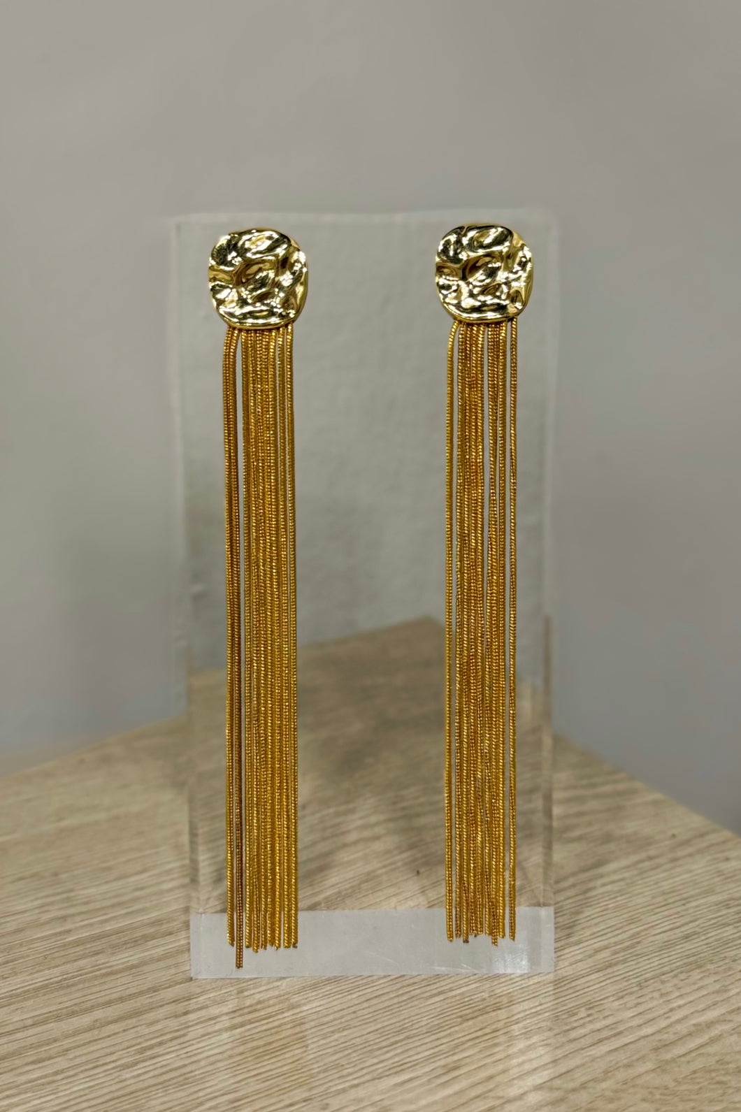 Inez Chain Gold Earrings