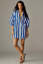 Load image into Gallery viewer, Blue Stripes Shirt Dress

