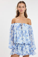 Load image into Gallery viewer, Dense Forest Blue Mini Romper
