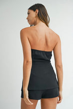 Load image into Gallery viewer, Gemma Rhinestone Buttons Short Set- Black
