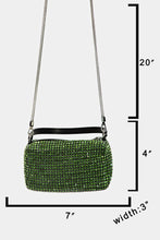 Load image into Gallery viewer, Green Rhinestones Mini Bag
