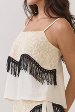 Load image into Gallery viewer, Lace Fringe Detail Top
