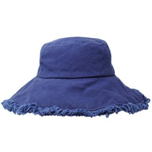 Load image into Gallery viewer, Navy Canva Bucket Hat
