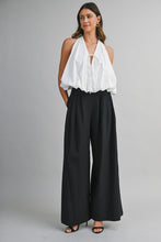 Load image into Gallery viewer, White Halter Bubble Top
