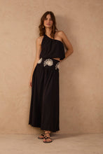 Load image into Gallery viewer, Rio Soleil Black Embroidered Maxi Skirt
