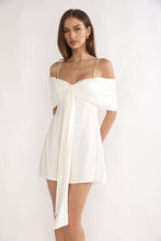 Load image into Gallery viewer, Crepe Cream Mini Dress

