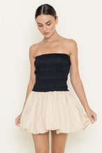 Load image into Gallery viewer, Smocking Black|Beige Dress

