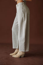Load image into Gallery viewer, Natural Striped Barrel Pant Set
