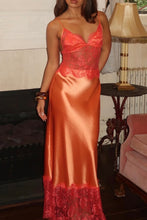 Load image into Gallery viewer, Aura Lace Satin Dress
