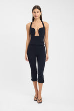Load image into Gallery viewer, Black Corset Halter Top
