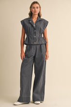 Load image into Gallery viewer, Blue Grey Utility Denim Set
