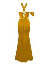 Load image into Gallery viewer, Anya Golden Satin Gown
