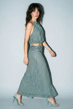 Load image into Gallery viewer, Blue Lagoon Striped Skirt Set
