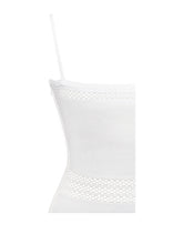 Load image into Gallery viewer, Soraya White Knit Fringe Midi Dress
