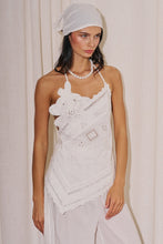 Load image into Gallery viewer, Embroidery Eyelet Open Back Top-Black
