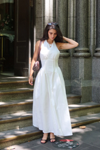 Load image into Gallery viewer, Classic Halter Tie-back Midi Dress
