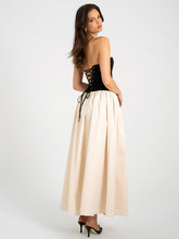 Load image into Gallery viewer, Sana Lace-up Back Drop Waist Maxi Dress
