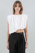 Load image into Gallery viewer, Alaia Asymmetrical Top- Ivory

