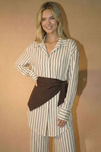 Load image into Gallery viewer, Striped Top Pants and Scarf Set
