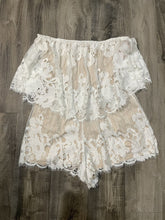Load image into Gallery viewer, Lace Strapless Romper- Taupe
